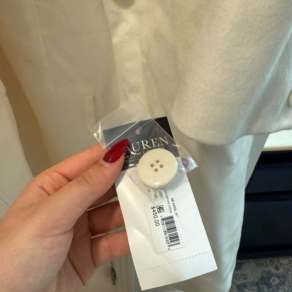 Ralph Lauren Cream Trench Coat - Picture 3 of 7